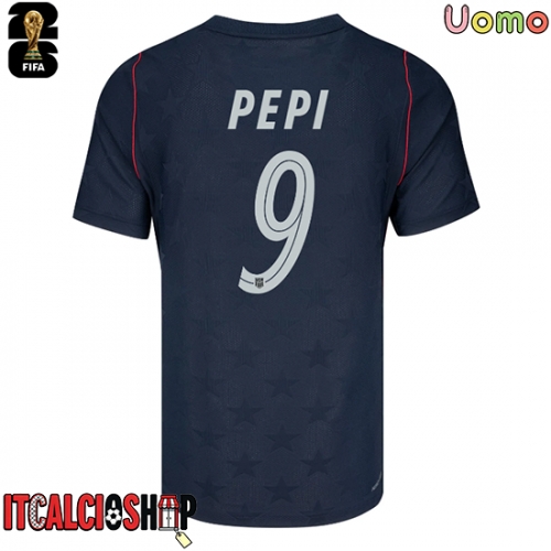 Stati Uniti Ricardo Pepi #9 Seconda Maglia Mondiali 2026 Manica Corta